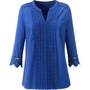 Dames Comfortabele blouse in koningsblauw