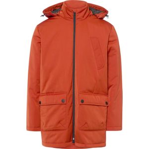 Heren Jack - Roestrood - Met Capuchon - Warm Gewatteerd - Waterafstotend