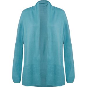 Classic Basics - Vest - Ocean - Lange Mouwen - Sjaalkraag