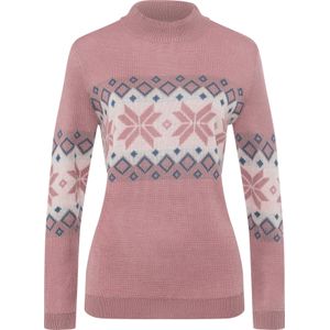 Classic Basics - Noorse Trui - Hortensia/Champagne - Opstaande Kraag