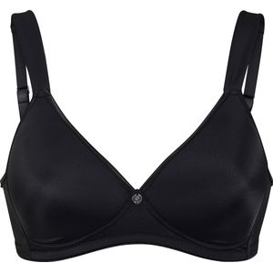 wäschepur - JASPIS - T-shirtbeha - Zwart - Voorgevormde Cups - Elastische Satijnband