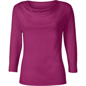 Unikleur T-shirt - Fuchsia - 95% Viscose 5% Elastaan