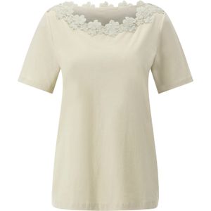 T-shirt - Zand - 100% Katoen - Korte Mouwen