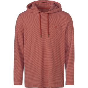 Heren Shirt met lange mouwen in roestrood gemêleerd