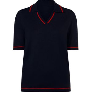 Dames Polopullover in marine