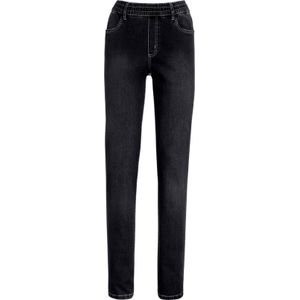 Dames High waist jeans in black denim