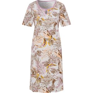 Dames Nachthemd in ecru geprint