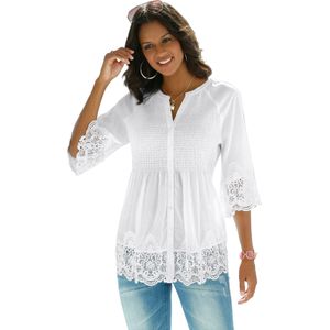 Plisse blouse dames hotsell
