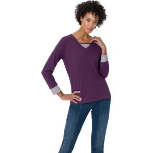 Gedessineerd Longsleeve - Meerkleurig - 100% Katoen