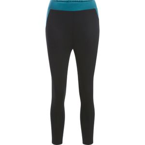 Dames Legging in zwart/petrol