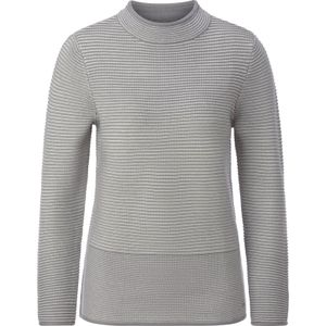 Grijs/Ecru Gestreept - Pullover - 50% Katoen, 50% Polyacryl