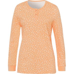 Dames Pyjama in apricot/ecru