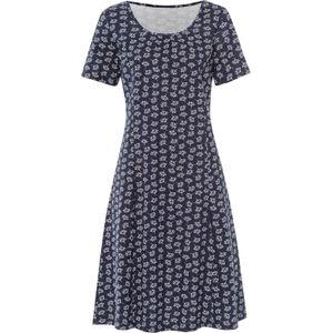 Jerseyjurken - Marine/Ecru Gedessineerd - 100% Katoen