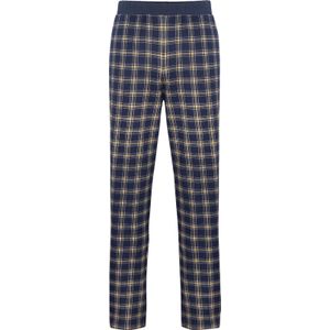 Heren Pyjama-Broek in marine geruit