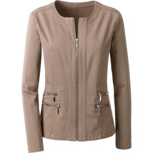 Dames Jeansblazer in taupe