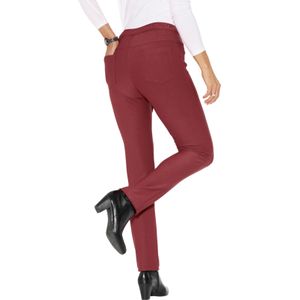 Dames Comfortjeans in bordeaux