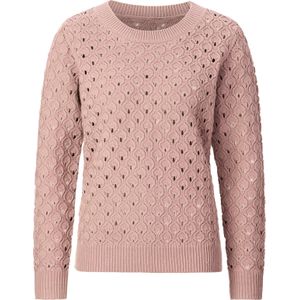 Dames Ajourpullover in poudre