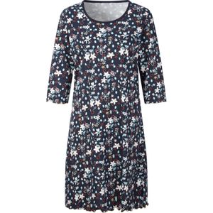 Dames Nachthemd in marine geprint