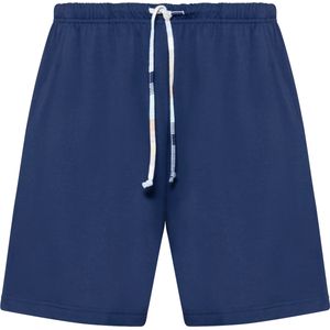 Heren shortama in blauw gestreept