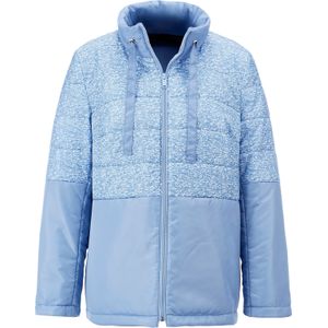 Ijsblauw - Winterjas - 100% Polyester - Steekzakken - Ritssluiting