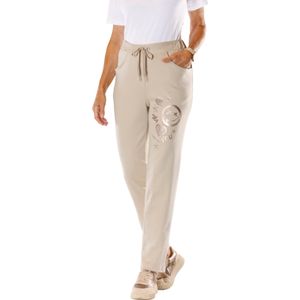 Dames Broek in zand/bronskleurig