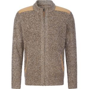 Heren Vest in choco gemêleerd