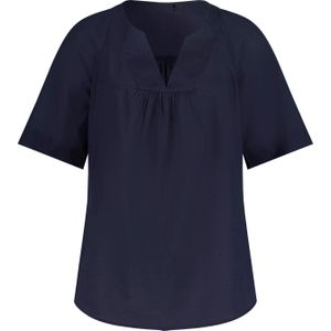 Dames Katoenen blouse in marine