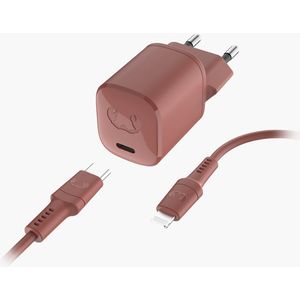 Fresh 'n Rebel - USB-C Mini Charger 20W PD + Lightning - Safari Red - Artikelnummer: 8720249804130