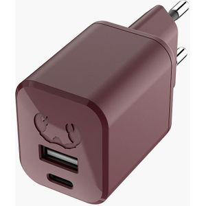 Fresh 'n Rebel USB + USB-C Mini Charger 30W PD Deep Mauve - Muuroplader