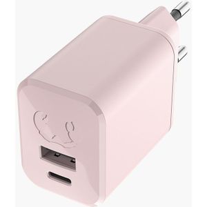 Fresh 'n Rebel - USB + USB-C Mini Charger 45W PD - Smokey Pink - Artikelnummer: 8720249804260