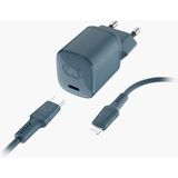 Fresh 'n Rebel - USB-C Mini Charger 20W PD + Lightning - Dive Blue - Artikelnummer: 8720249804123