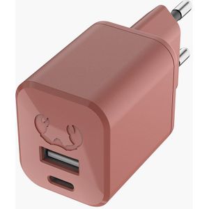 Fresh 'n Rebel - USB + USB-C Mini Charger 30W PD - Safari Red - Artikelnummer: 8720249804215