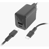 Fresh 'n Rebel - USB + USB-C Mini Charger 45W PD + USB-C - Storm Grey - Artikelnummer: 8720249804390