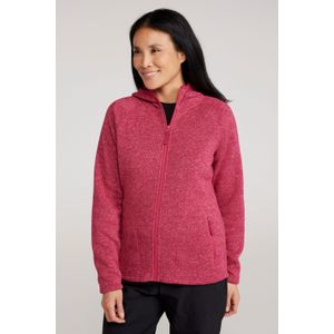 Nevis Damen-Kapuzenpullover mit Reißverschluss - Intensiv Pink