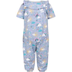 Latzhosenset mit Rüschen für Babys - Lila