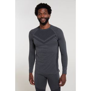 Ventina Nahtloses Herren Thermo-Baselayer-Top - Grau