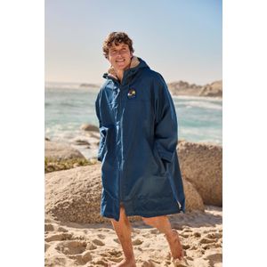Hazey Wasserdichter Herren Surf-Poncho - Blau