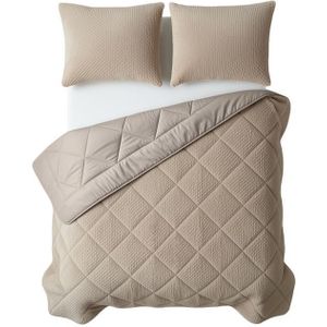 Lazy - All-in-One Dekbed - Taupe - Teddy Fur - 240 x 200 cm