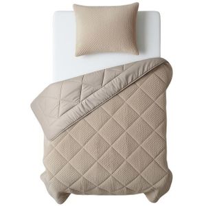 Lazy all-in-one dekbed Teddy fur - taupe