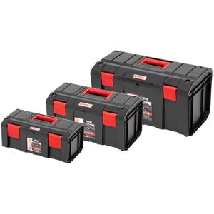 Qbrick Regular - Gereedschapskofferset - Zwart - 3-delig - Inhoud 5,5 11,5 en 24 liter