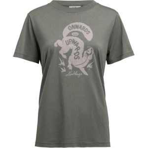 Lundhags Järpen Printed T-shirt, t-shirt, dames, groen