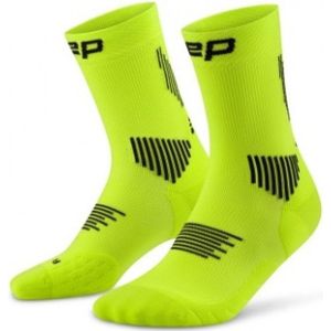 CEP Core Run Socks Mid Cut 5.0, hardloopsokken, dames, lime