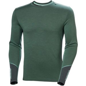 Helly Hansen Lifa Merino Midweight Crew, heren, donkergroen
