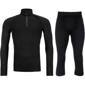 Ortovox 230 Competition 1/2 zip / 3/4 pant, set, meneer, zwart