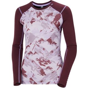 Helly Hansen Lifa Merino Midweight Graphic Crew, dame, rød