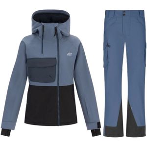 2117 of Sweden Krasse ski jas/skibroek set, dames, blauw