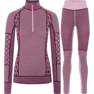 Kari Traa Smekker H/Z + Smekker ski ondergoed set, dames, paars