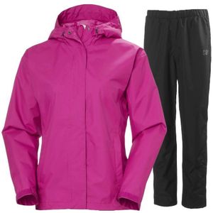 Helly Hansen Seven J regenpak, dames, roze/zwart