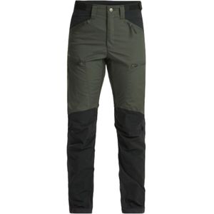 Lundhags Makke High Waist Curved Pant, wandelbroek, dames, groen/zwart