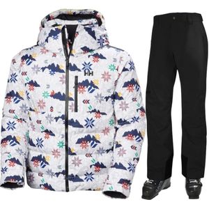 Helly Hansen Kvitfjell/Legendary skiset, heren, wit/zwart